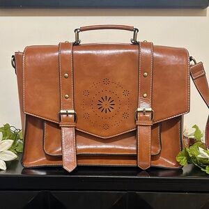 Ecosusi vegan leather loptop bag